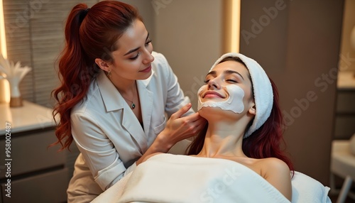 Spa Facial Treatment skin care woman