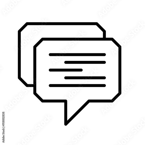 message icon vector simple design element 