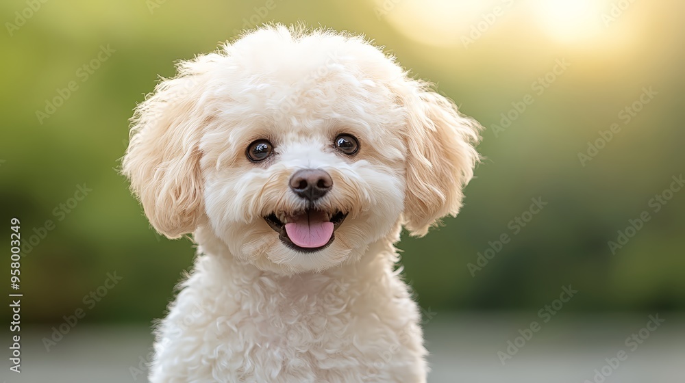Toy Poodle on black background Toy Poodle on black background
