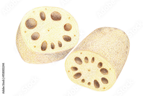 蓮根のイラスト