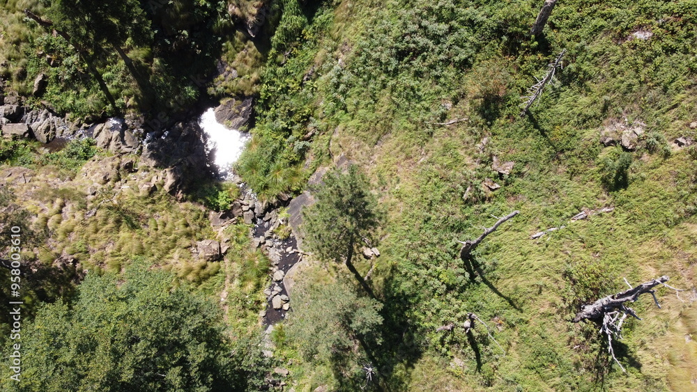 A beautiful mountain spring between the mountains A beautiful mountain spring between the mountains