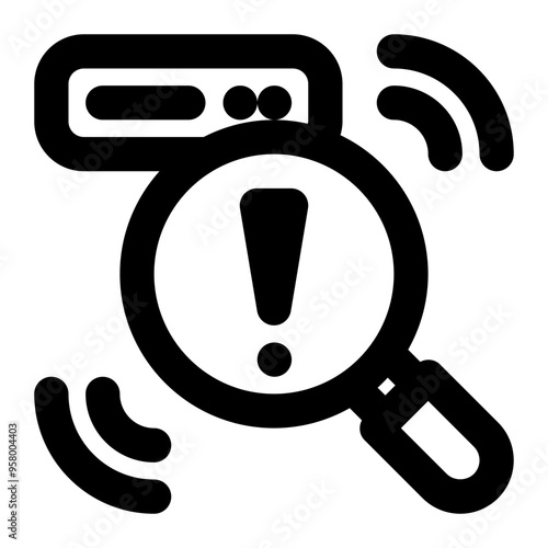intrusion detection system, ids, intrusion, detection, cyber security outline icon