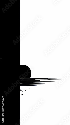 black and white abstract background 