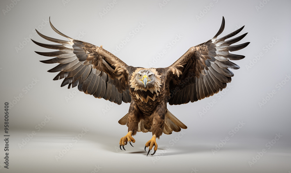 Obraz premium Eagle Studio Shot on a Clean Background