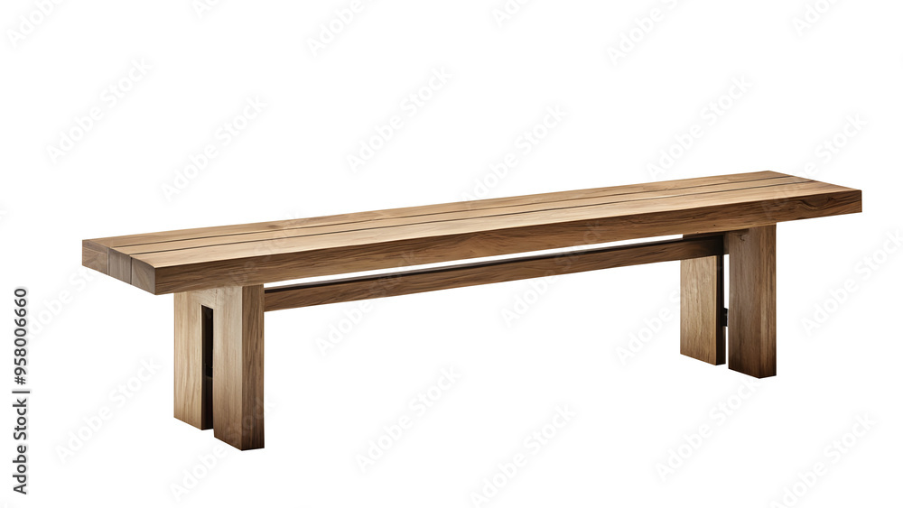 Rustic oak bench isolated on a Transparent background, showcasing its natural wood grain and classic design. Ideal for furniture, interior decor, or countryside-themed visual projects. Rustic oak bench isolated on a Transparent background, showcasing its natural wood grain and classic design. Ideal for furniture, interior decor, or countryside-themed visual projects.