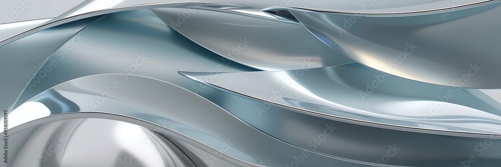 Abstract blue and wavy shapes futuristic banner Abstract blue and wavy shapes futuristic banner