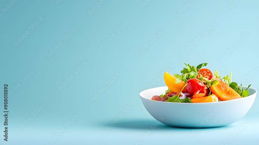 Minimalist food photography featuring a neatly arranged dish with a single color background and a lot of empty space, focusing on the simplicity of the presentation Minimalist food photography featuring a neatly arranged dish with a single color background and a lot of empty space, focusing on the simplicity of the presentation