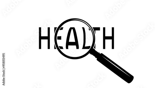 Health checkup symbol, black isolated
silhouette
