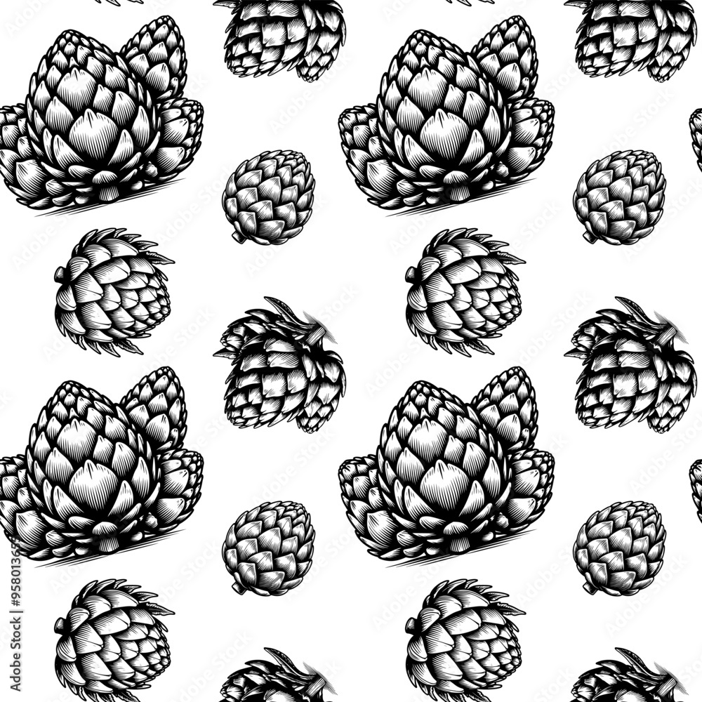 Artichoke seamless pattern. Fashionable artichoke pattern for wrapping paper, fabric, wallpaper, stickers, notebook cover. Artichoke seamless pattern. Fashionable artichoke pattern for wrapping paper, fabric, wallpaper, stickers, notebook cover.
