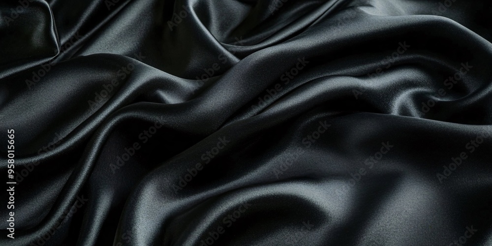 Obraz premium black satin background
