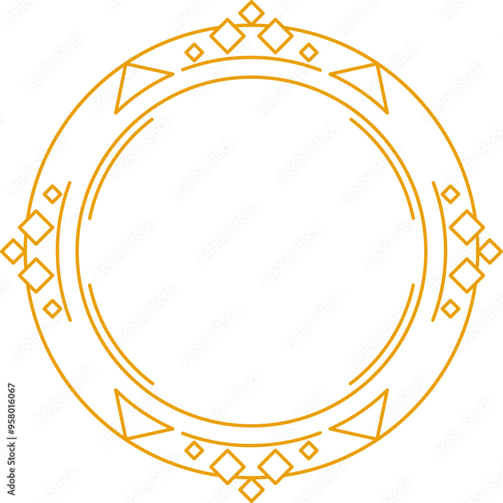 Art Deco Circle Frame Art Deco Circle Frame