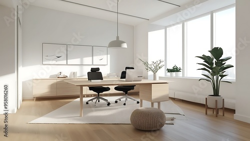 Nice modern office with beautiful office. wallpaper and backdrop ideas for corporate and commer