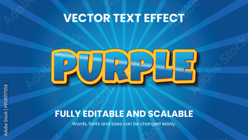 Vector 3D Text Effect Design