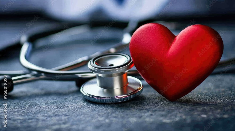 heart love shape with doctor physician's stethoscope on background heart love shape with doctor physician's stethoscope on background
