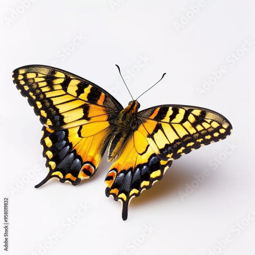 Butterfly isolated on white background 