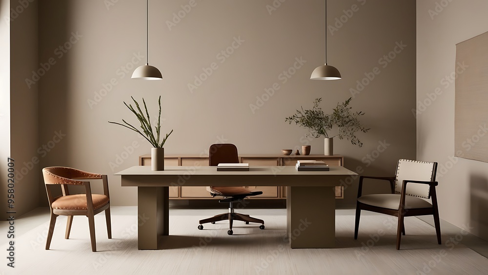 Modern Empty Office Interior: Designing a Sleek, Functional Workspace for Ultimate Flexibility Modern Empty Office Interior: Designing a Sleek, Functional Workspace for Ultimate Flexibility