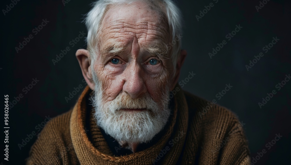 Twilight Years toll of time close-up portrait of an elderly man, his face etched with the passage of time, reflecting a lifetime of experiences, wisdom, and resilience Twilight Years toll of time close-up portrait of an elderly man, his face etched with the passage of time, reflecting a lifetime of experiences, wisdom, and resilience