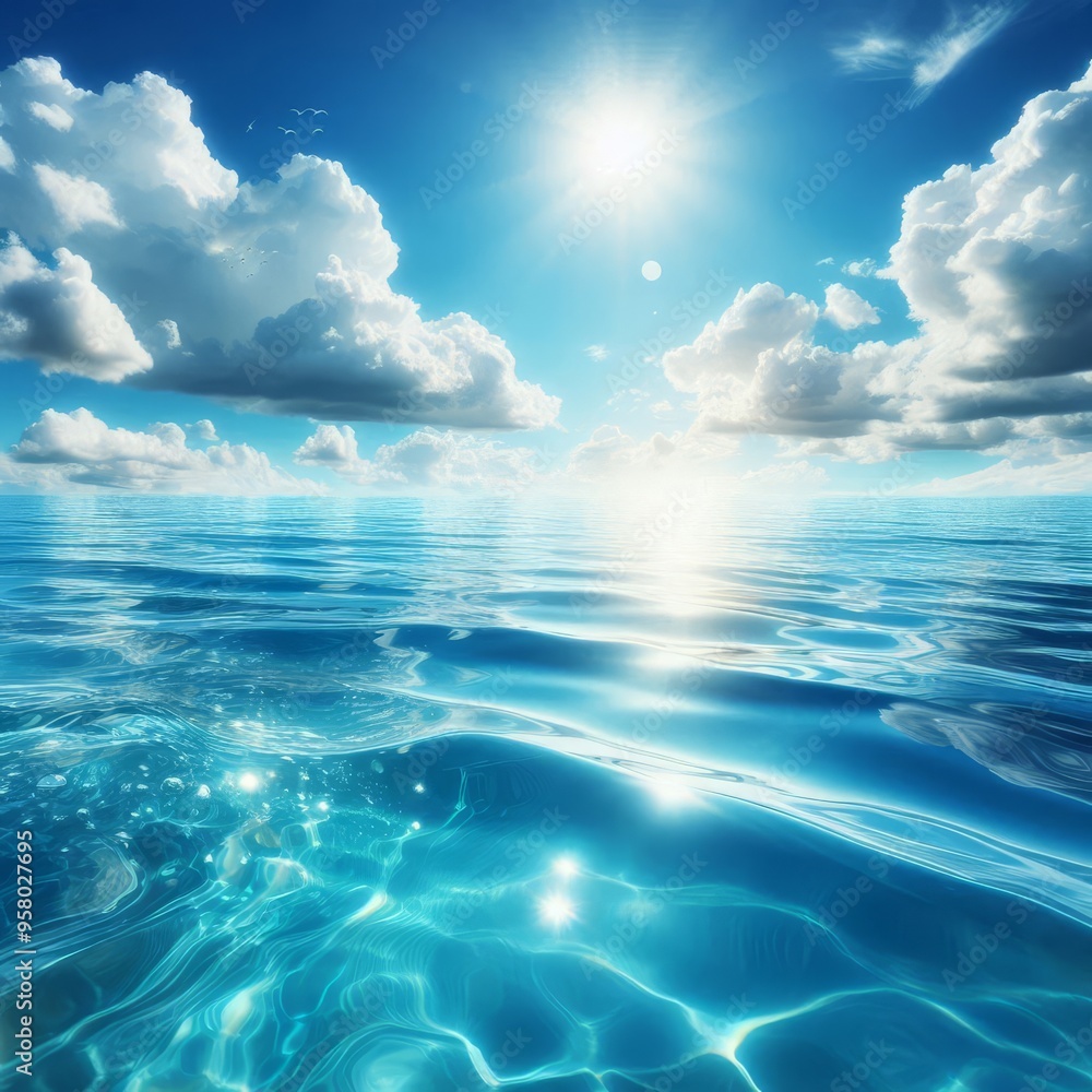 Blue water surface background
Blue water surface background