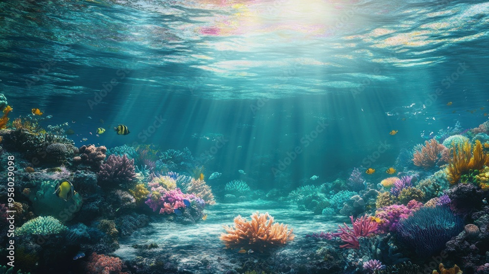 Underwater Coral Reef Paradise Underwater Coral Reef Paradise