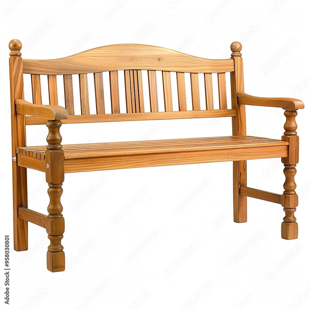 a wooden bench isolated on a white background a wooden bench isolated on a white background