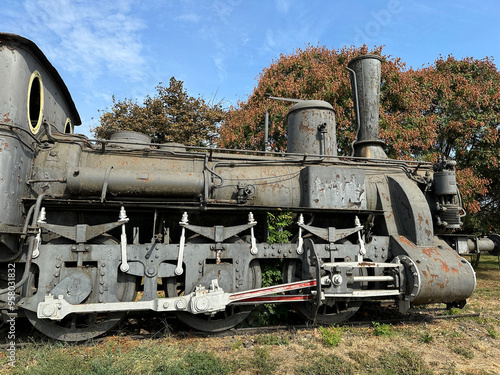 Part of an old locomotive