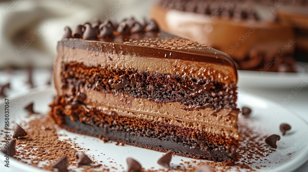 Chocolate Cake Slice Chocolate Cake Slice