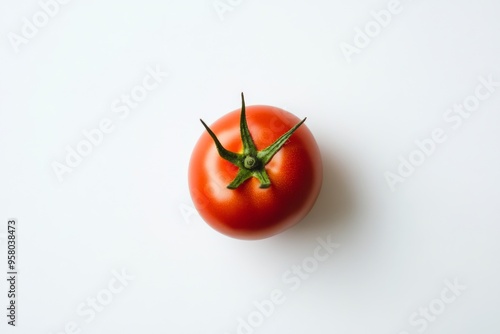 Tomato on white background , Generative AI