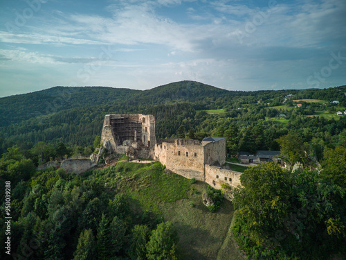 Ruins of Kamieniec Castle in Poland. photo