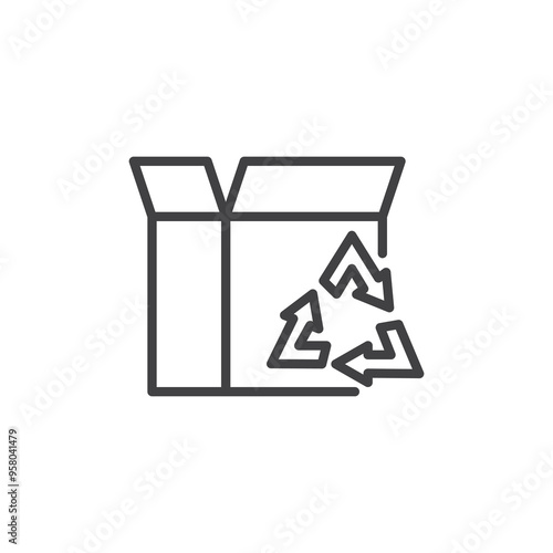 Eco-Friendly Packaging line icon