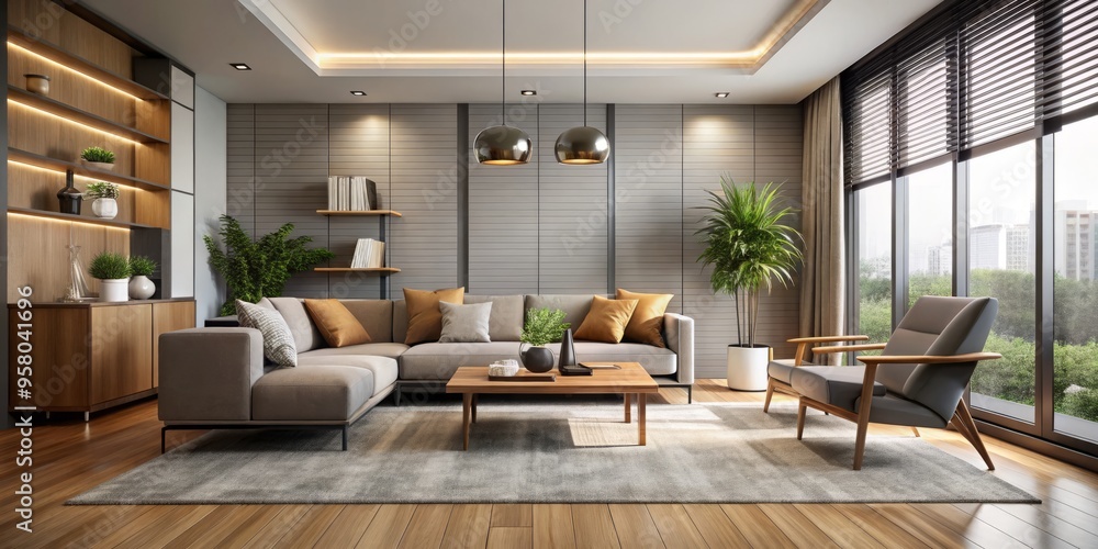 A contemporary setting with minimal ornamentation, gentle hues, and plenty of ambient light, yielding a tranquil and A contemporary setting with minimal ornamentation, gentle hues, and plenty of ambient light, yielding a tranquil and