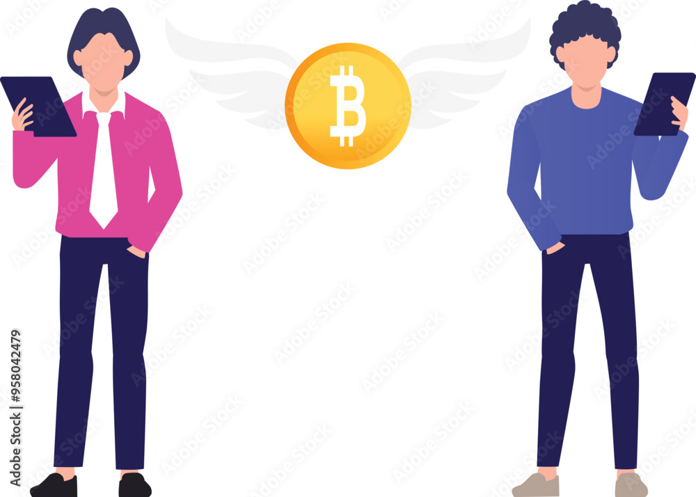 The boys are working bitcoin wings. The boys are working bitcoin wings.