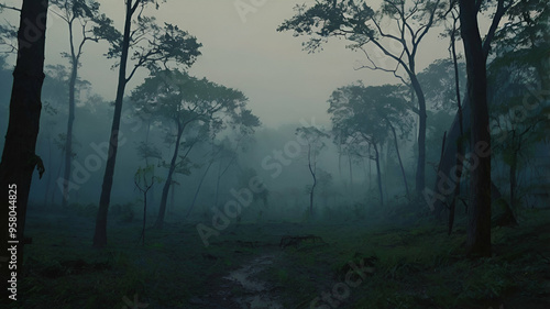 fog in the forest