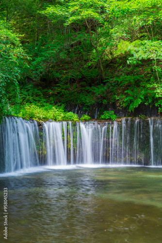 軽井沢の人気観光スポット 白糸の滝