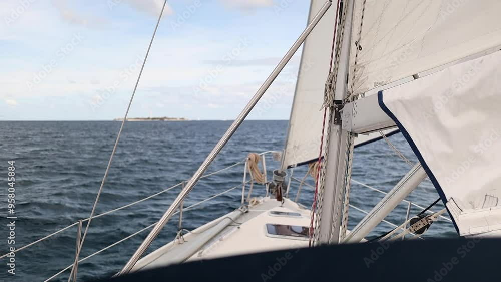 Front sailing boat New Caledonia nature Front sailing boat New Caledonia nature