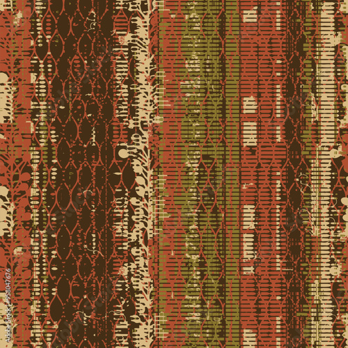 striped broken weaved mesh pattern