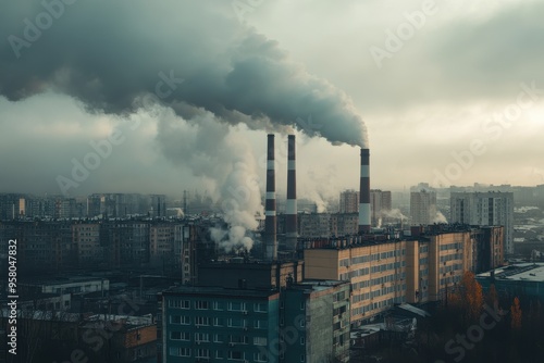 Wallpaper Mural Aerial view of a meticulously planned urban city with well-organized streets, parks, and buildings Torontodigital.ca