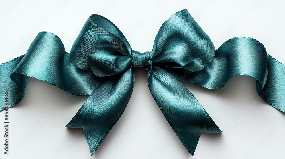 Teal Satin Bow: Elegant and sophisticated, a teal satin bow on white backdrop adds a touch of luxury and festivity to any design. Perfect for invitations, gift wrapping, and more. Teal Satin Bow: Elegant and sophisticated, a teal satin bow on white backdrop adds a touch of luxury and festivity to any design. Perfect for invitations, gift wrapping, and more.