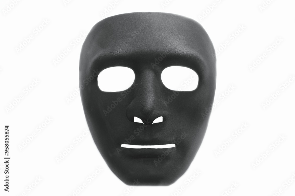 Black hokey mask. Photo with clipping path Black hokey mask. Photo with clipping path