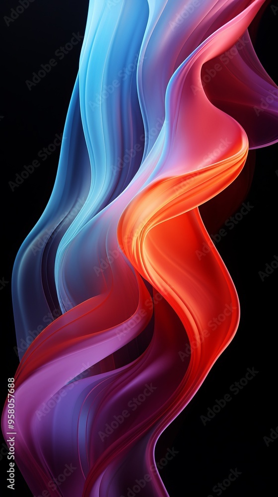 The flame is long and has a wavy shape. A colorful flame with blue and red colors. The flame is long and has a wavy shape. A colorful flame with blue and red colors.