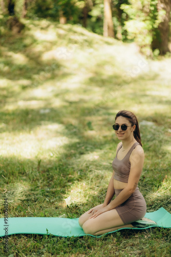 Young attractive woman doing yoga