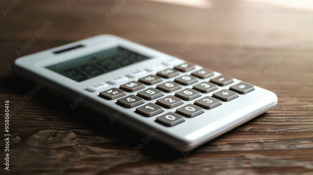 3d Calculator model isolated in white background, AI Generative 3d Calculator model isolated in white background, AI Generative