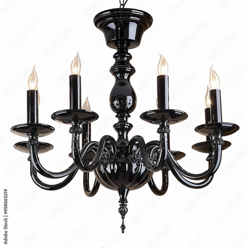 Black gothic chandelier Transparent Background Black gothic chandelier Transparent Background