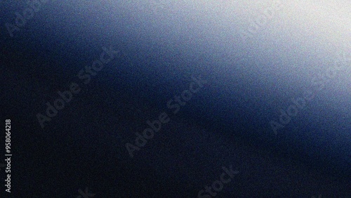 Grainy gradient background navy blue abstract glowing color wave black dark backdrop noise texture banner poster header design