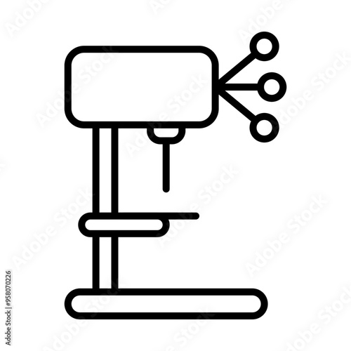 Drill Press icon design