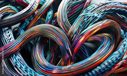 Wallpaper Mural Interwoven lines creating complex patterns, Video Torontodigital.ca