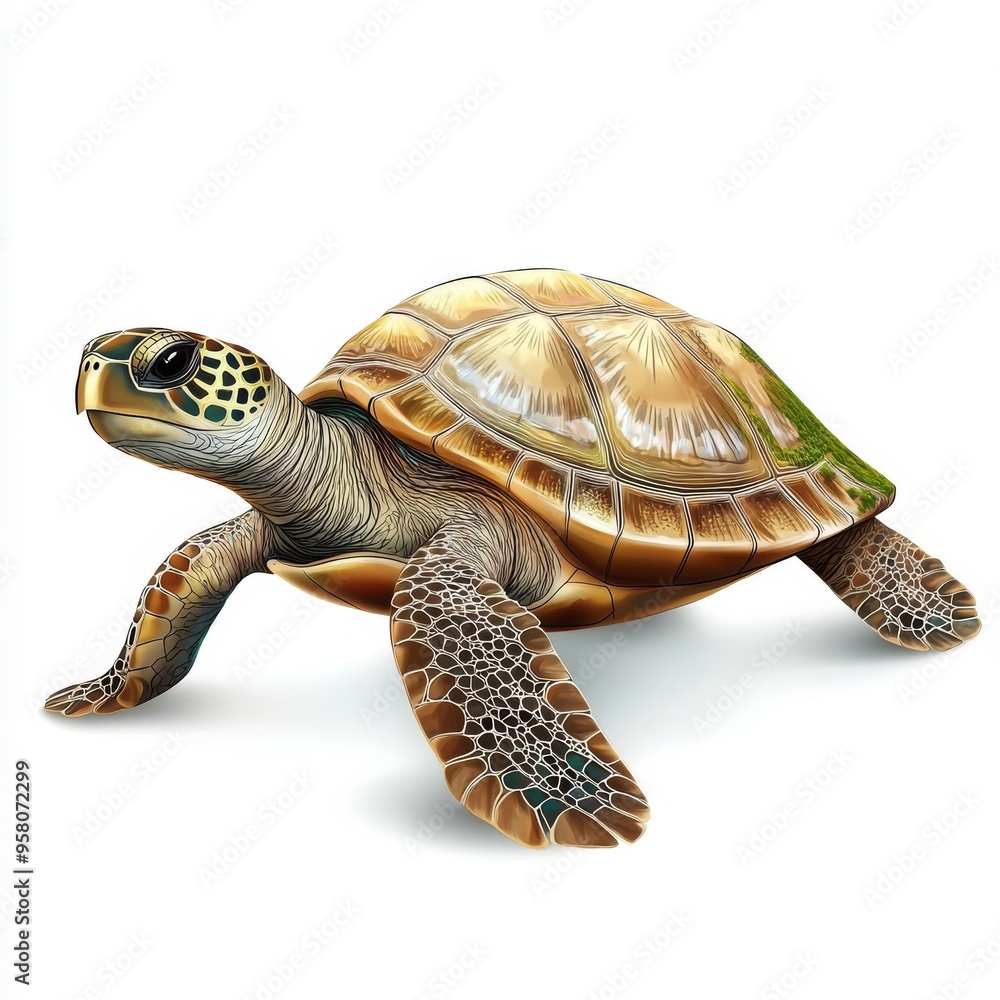 Fototapeta premium vector graphic of a turtle