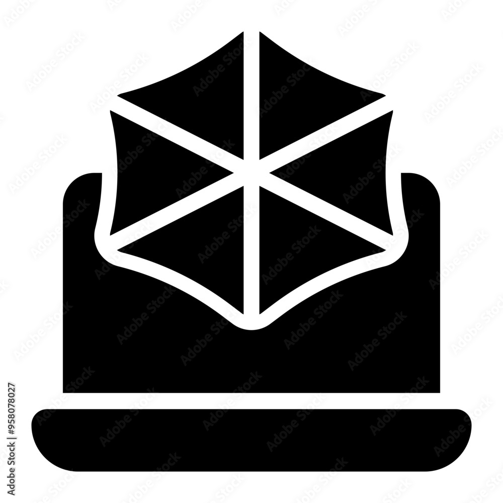 entrapment, trap, detection, spider webs, cyber security solid or glyph icon