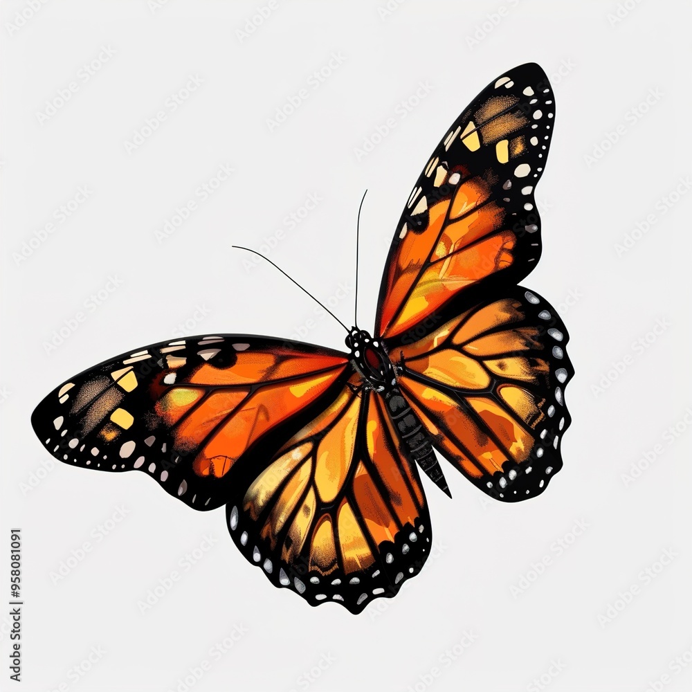 Fototapeta premium butterfly isolated on white