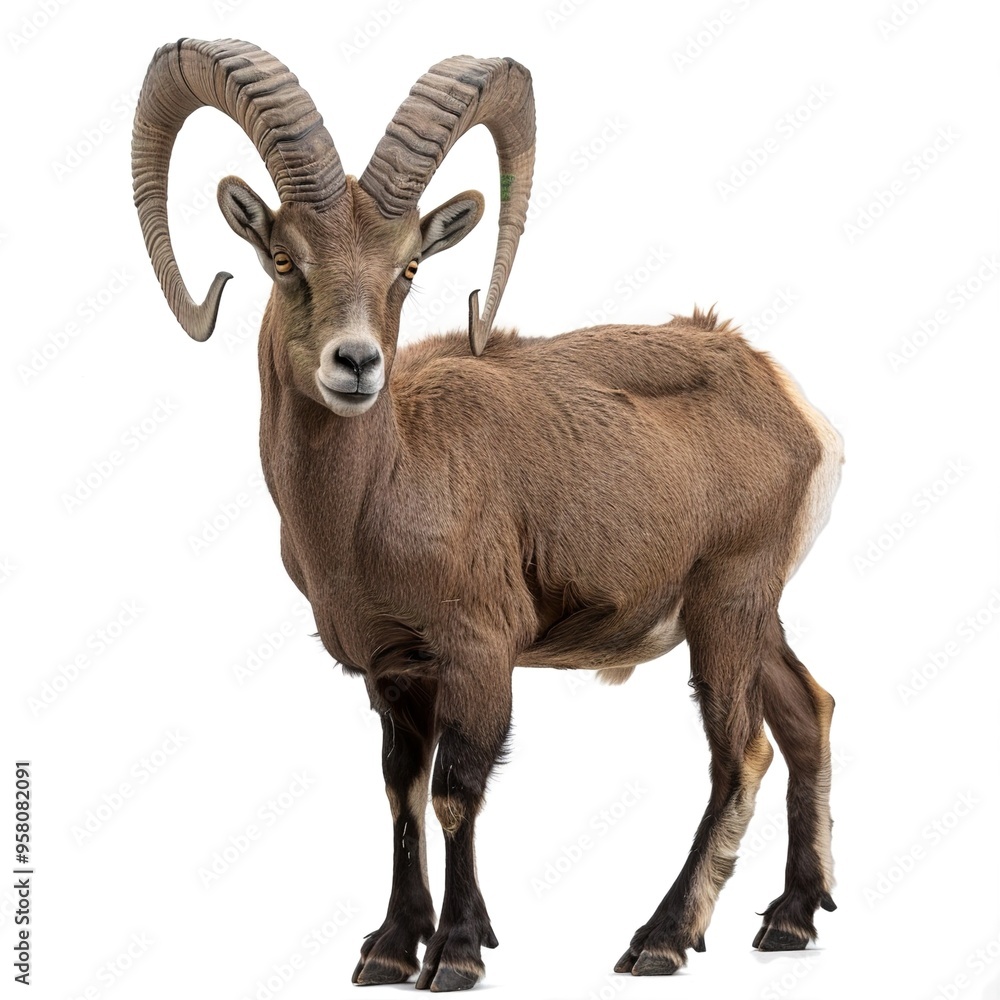 mountain goat isolated on white mountain goat isolated on white