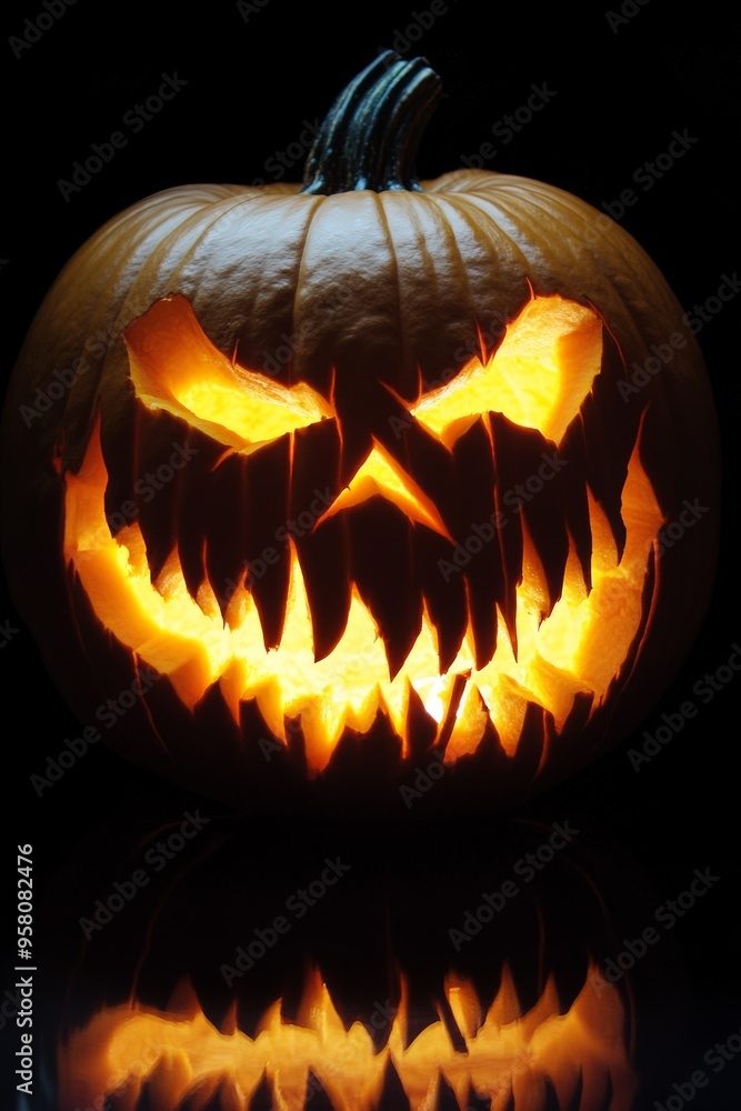 Fototapeta premium halloween pumpkin carving